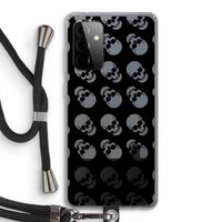 Musketon Skulls: Samsung Galaxy A72 5G Transparant Hoesje met koord