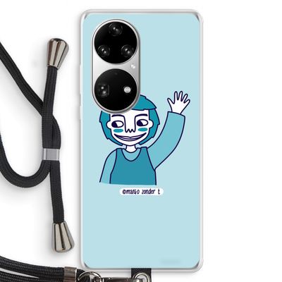 Zwaai: Huawei P50 Pro Transparant Hoesje met koord
