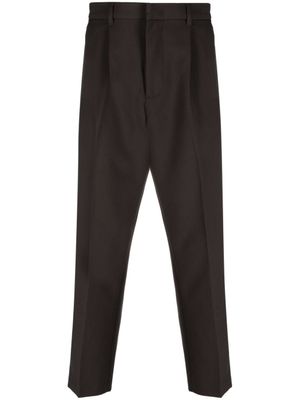 Emporio Armani pantalon skinny à plis marqués - Vert