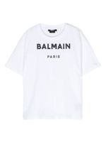 Balmain Kids t-shirt en coton à logo imprimé - Blanc - thumbnail