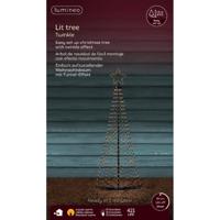 LED kerstboom met ster - verlichting - 421 leds - D60 x H150 cm - klassiek warm - buiten