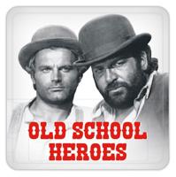 Bud Spencer & Terence Hill Tin coasters Old School Heroes 10 x 10 cm Bud Spencer & Terence Hill Tin coasters Old School Heroes 10 x 10 cm
