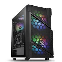 Thermaltake Commander C31 TG Midi-tower PC-behuizing, Gaming-behuizing Zwart 2 voorgeïnstalleerde LED-ventilators, 1 voorgeïnstalleerde ventilator, Zijvenster, - thumbnail