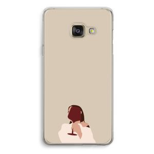 I drink wine: Samsung A3 (2017) Transparant Hoesje