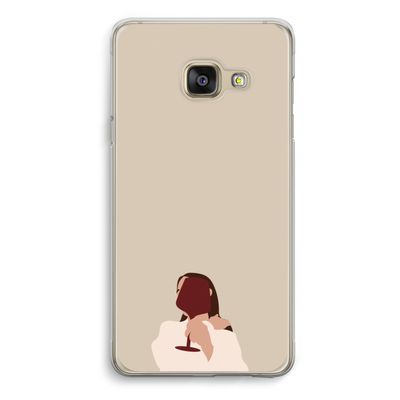 I drink wine: Samsung A3 (2017) Transparant Hoesje