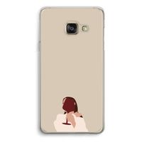 I drink wine: Samsung A3 (2017) Transparant Hoesje