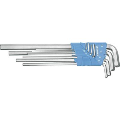 Gedore 1543555 Inbus Haakse schroevendraaierset 5/64 inch, 3/32 inch, 1/8 inch, 5/32 inch, 3/16 inch, 7/32 inch, 1/4 inch, 5/16 inch 8-delig