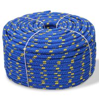 Boot touw 14 mm 250 m polypropyleen blauw