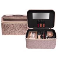 Casuelle beautycase brons/glitter