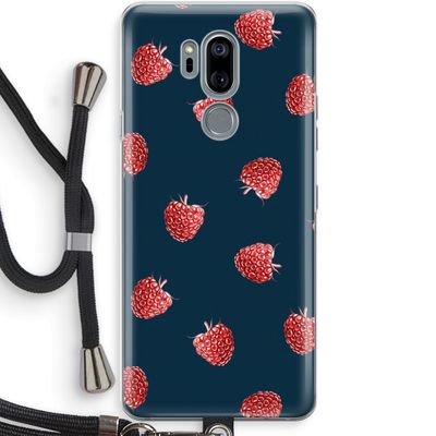 Framboosjes: LG G7 Thinq Transparant Hoesje met koord
