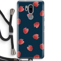 Framboosjes: LG G7 Thinq Transparant Hoesje met koord