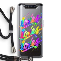 Loves: Samsung Galaxy A80 Transparant Hoesje met koord