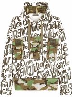 Dolce & Gabbana hoodie à motif camouflage - Blanc