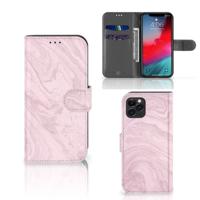 Apple iPhone 11 Pro | Bookcase | Marble Pink - Origineel Cadeau Vriendin