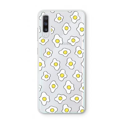Spiegeleitjes: Samsung Galaxy A70 Transparant Hoesje