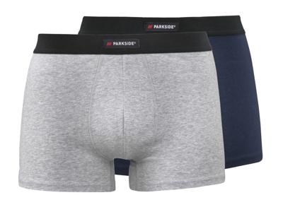 PARKSIDE Set van 2 heren boxers (Donkerblauw/grijs, L) PARKSIDE Set van 2 heren boxers (Donkerblauw/grijs, L)