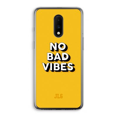 No Bad Vibes: OnePlus 7 Transparant Hoesje