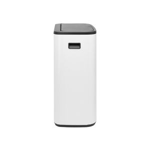 Brabantia Bo Touch Bin 60 l Rechthoekig Kunststof Zwart, Wit