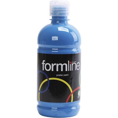Creativ Company Tempera verf mat, primair blauw, 500 ml/ 1 fles
