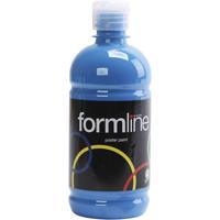 Creativ Company Tempera verf mat, primair blauw, 500 ml/ 1 fles