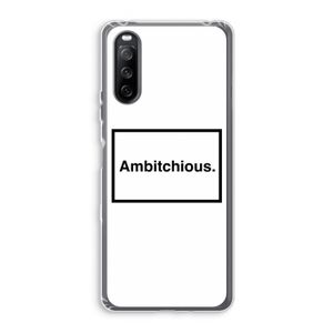 Ambitchious: Sony Xperia 10 III Transparant Hoesje