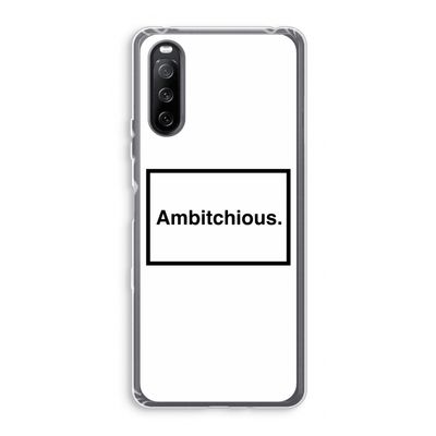 Ambitchious: Sony Xperia 10 III Transparant Hoesje
