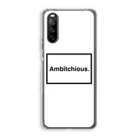Ambitchious: Sony Xperia 10 III Transparant Hoesje