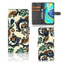 Wallet Case Xiaomi Redmi Note 9 Pro | Note 9S Barok Flower - thumbnail