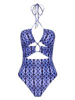 Rebecca Vallance maillot de bain Shiloh à imprimé ikat - Violet - thumbnail