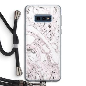 Mengelmoes: Samsung Galaxy S10e Transparant Hoesje met koord