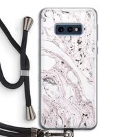 Mengelmoes: Samsung Galaxy S10e Transparant Hoesje met koord