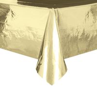 Tafelkleed Folie Goud - 137 x 274cm - thumbnail