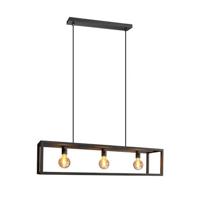 EGLO Eldrick Hanglamp - E27 - 70 cm - Zwart