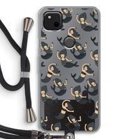 Zeemeermin: Pixel 4a Transparant Hoesje met koord