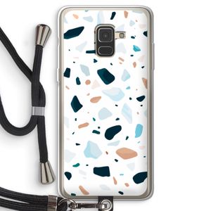 Terrazzo N°13: Samsung Galaxy A8 (2018) Transparant Hoesje met koord
