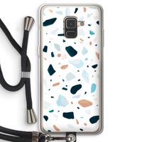 Terrazzo N°13: Samsung Galaxy A8 (2018) Transparant Hoesje met koord
