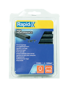 Rapid Hekwerk Hogringen VR22 | 1.100 Stuks | Grijs - 5001333