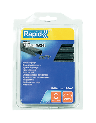 Rapid Hekwerk Hogringen VR22 | 1.100 Stuks | Grijs - 5001333