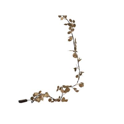 Svenska Living Guirlande 'coin leaf' 20led 180cm 2xaa