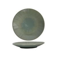 Ontbijtbord lines ocean blauwgroen Ø21cm