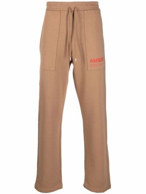 AMBUSH pantalon de jogging à logo imprimé - Tons neutres