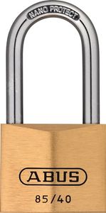 ABUS Cilinderhangslot | breedte slotlichaam 40 mm | messing verschillendsluitend | 1 stuk - 80634 80634