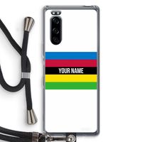 WK Wielrennen: Sony Xperia 5 Transparant Hoesje met koord