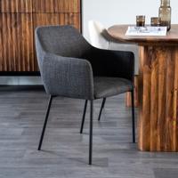 Eleonora Eetkamerstoel 'Paul' kleur Antraciet