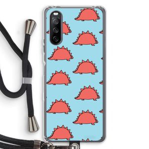 Dinosawrr: Sony Sony Xperia 10 III Transparant Hoesje met koord