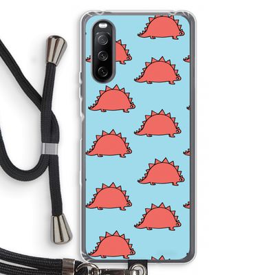 Dinosawrr: Sony Sony Xperia 10 III Transparant Hoesje met koord
