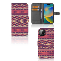 iPhone 14 Plus Telefoon Hoesje Aztec Paars