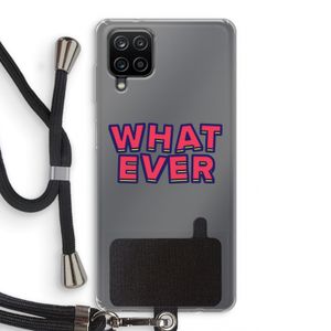 Whatever: Samsung Galaxy A12 Transparant Hoesje met koord
