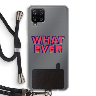 Whatever: Samsung Galaxy A12 Transparant Hoesje met koord