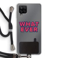 Whatever: Samsung Galaxy A12 Transparant Hoesje met koord